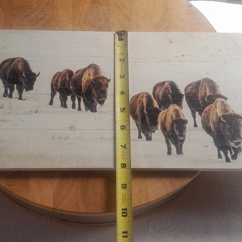Buffalo Herd Wall Art Decor - Picture 3 of 4